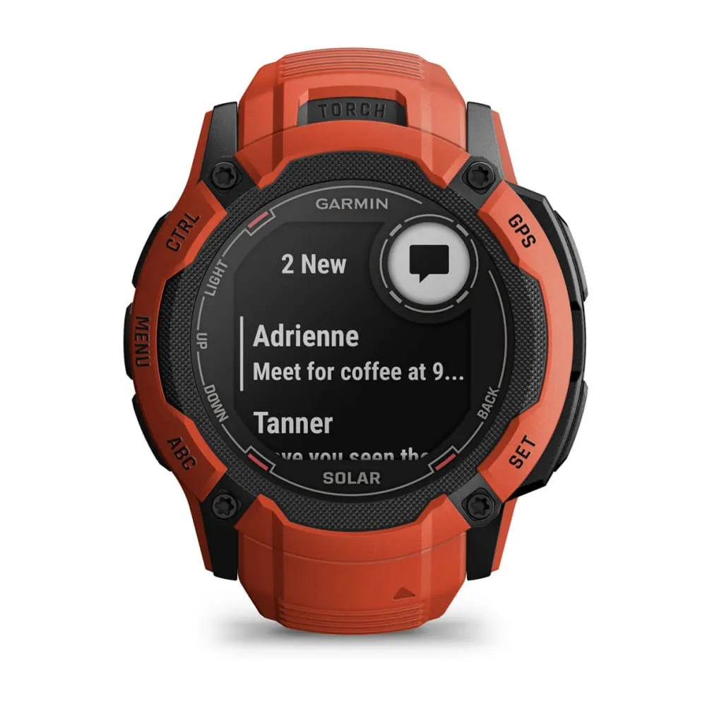 Garmin Instinct 2X Solar -GPS -  smart watch, solar red