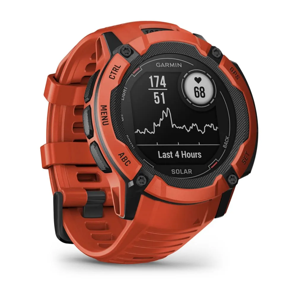 Garmin Instinct 2X Solar -GPS -  smart watch, solar red