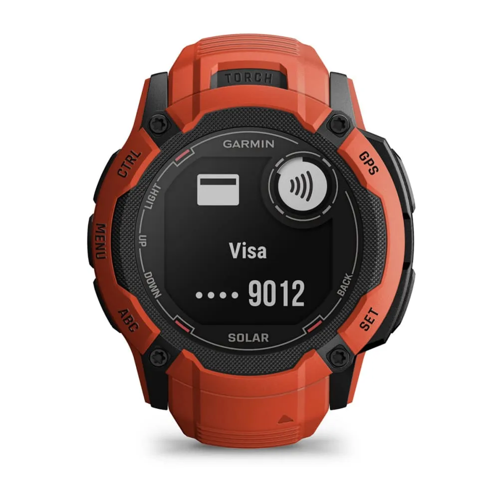 Garmin Instinct 2X Solar -GPS -  smart watch, solar red