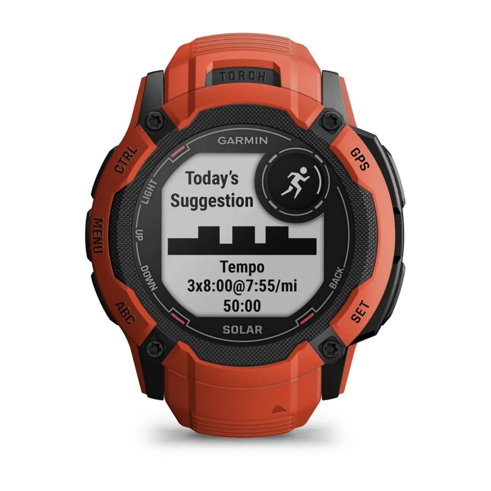 Garmin Instinct 2X Solar -GPS -  smart watch, solar red