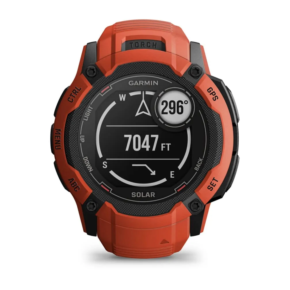 Garmin Instinct 2X Solar -GPS -  smart watch, solar red