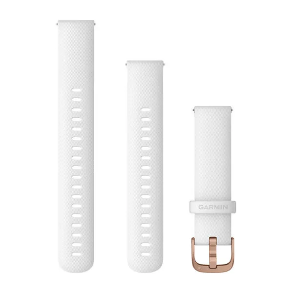 GARMIN PIKAKIINNITTEISET HIHNAT (18 MM), VALKOINEN JA RUUSUKULLAN S&Auml;VYISET KIINNITYSOSAT