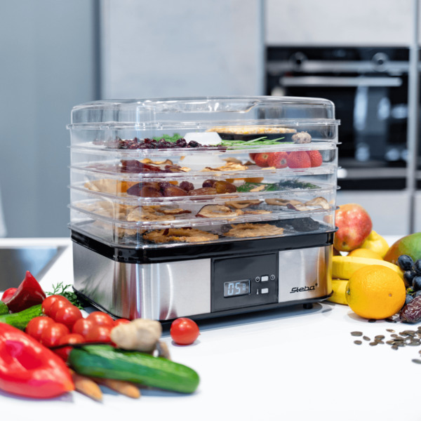 Steba ED 5 Electronic Dehydrator, 350 W, Stainless Steel/Black
