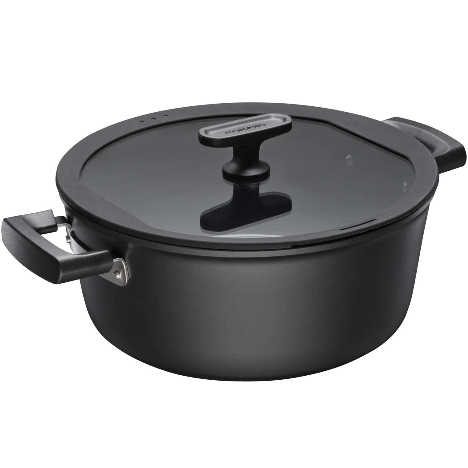 Fiskars Hard Face - pot with lid, 5 L, ceramic