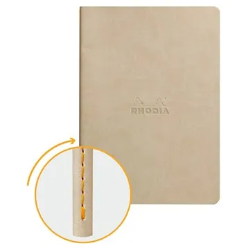 Rhodiarama Sewn spine Beige A5 dot