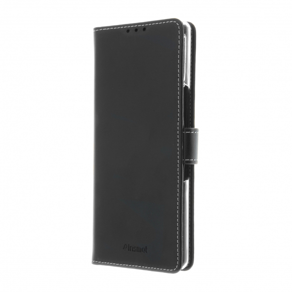Insmat Flip Case, Xperia 10 II - Wallet Case, Black