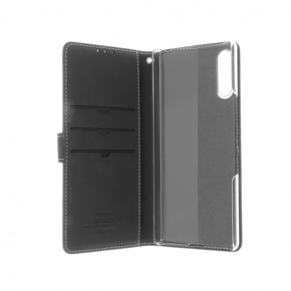 Insmat Flip Case, Xperia 10 II - Wallet Case, Black