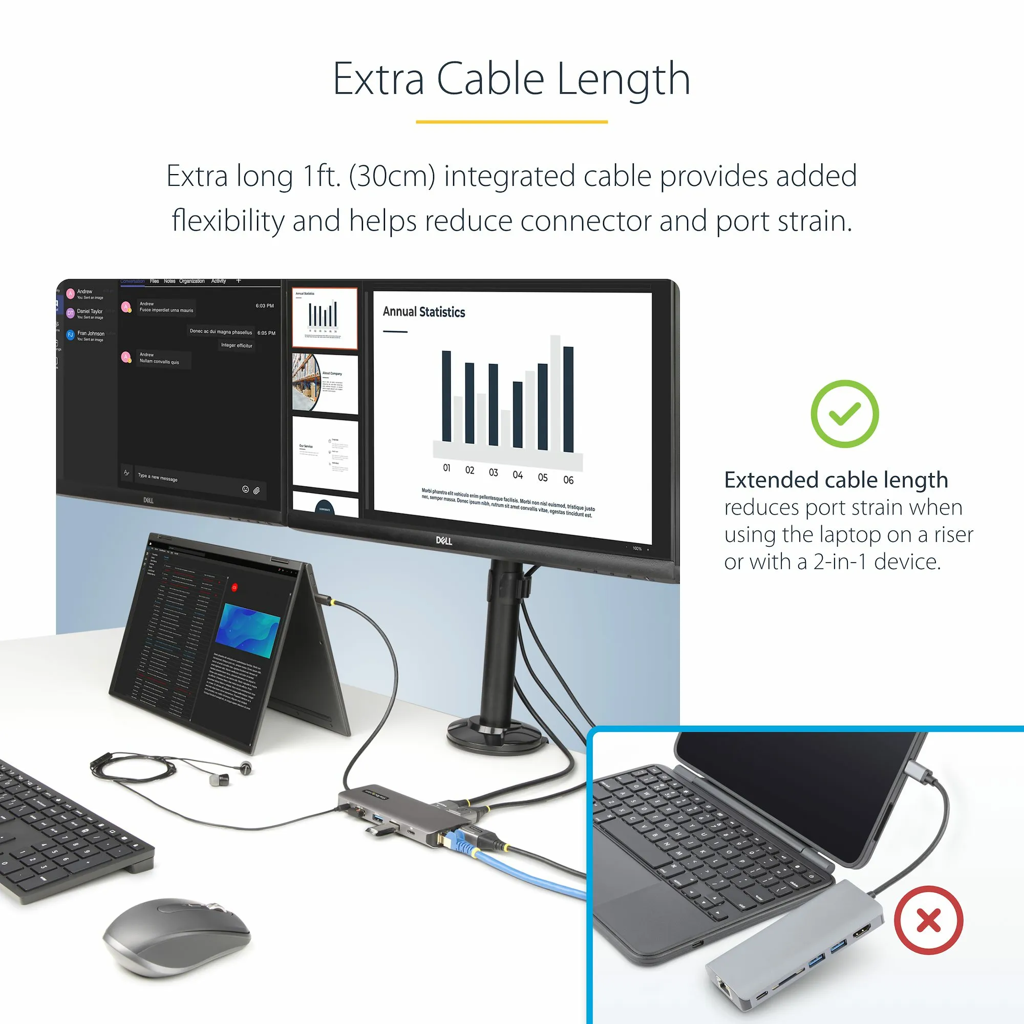 Startech USB-C Triple-Monitor Multiport -sovitin