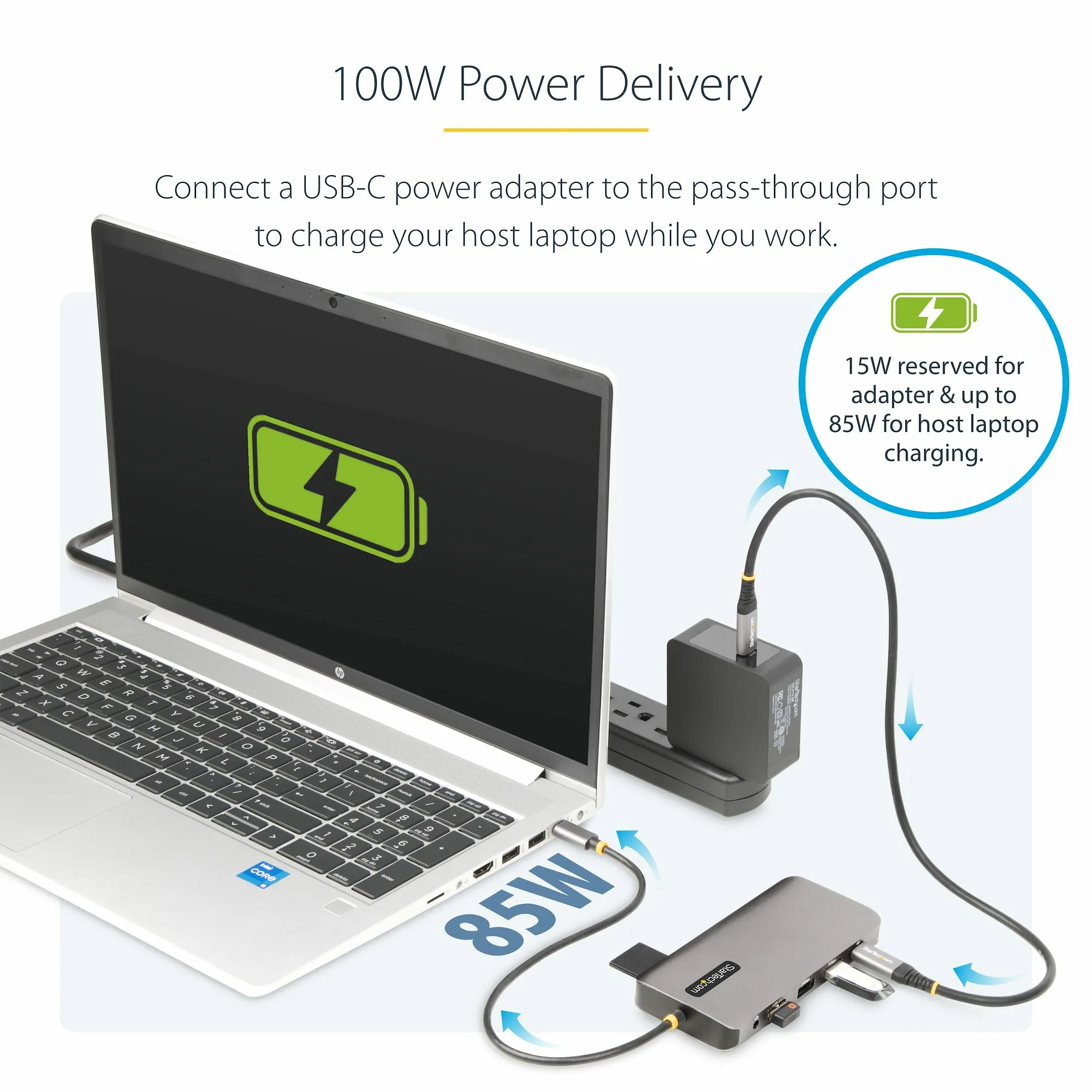 Startech USB-C Triple-Monitor Multiport -sovitin