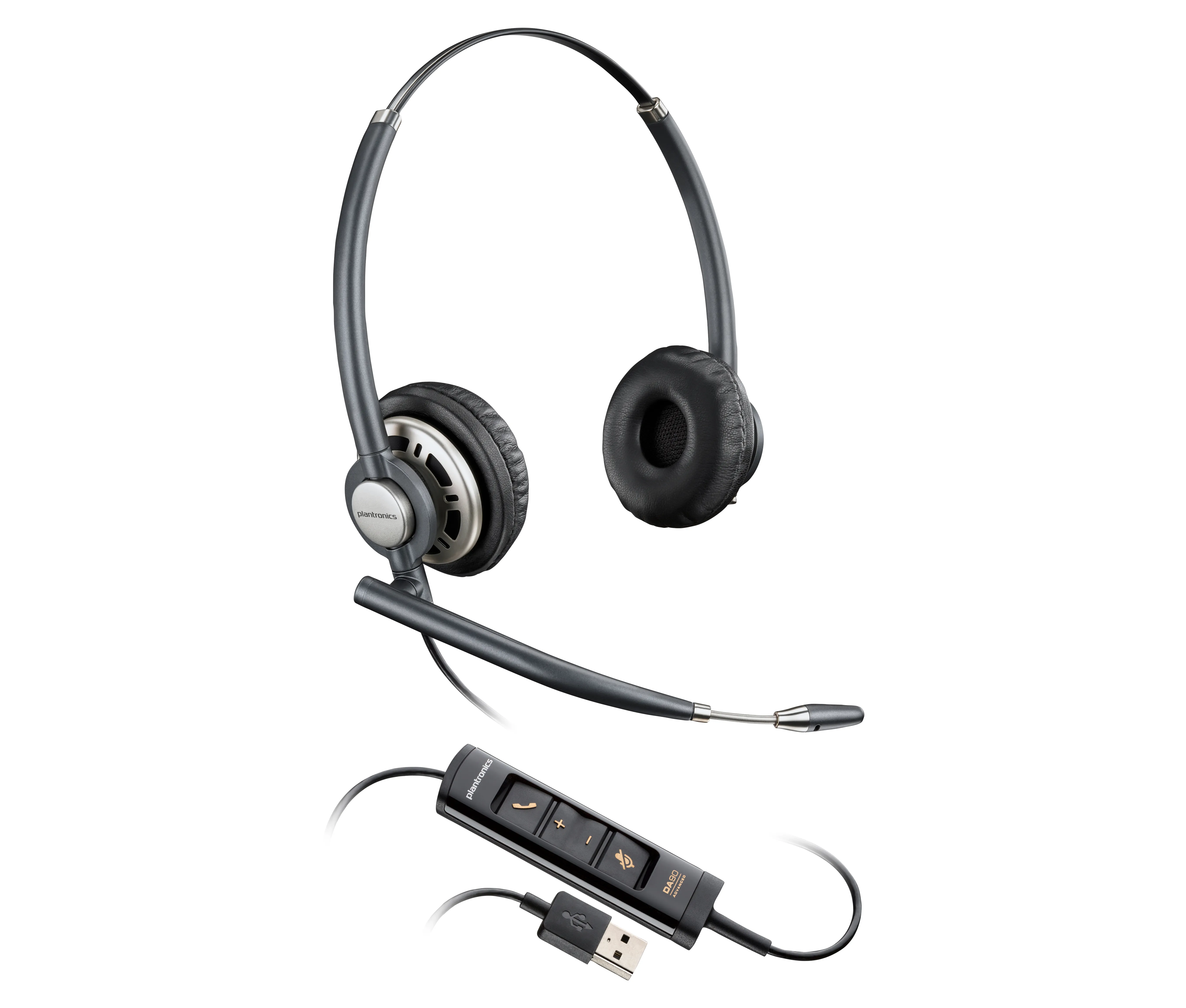 Poly Encorepro HW725 - headphones, Black, Silver