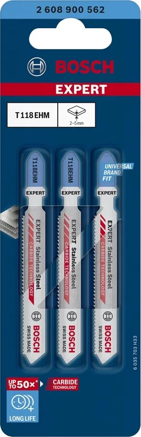Bosch Expert Stainless Steel T 118 EHM Stiksavsklinge Stiksav