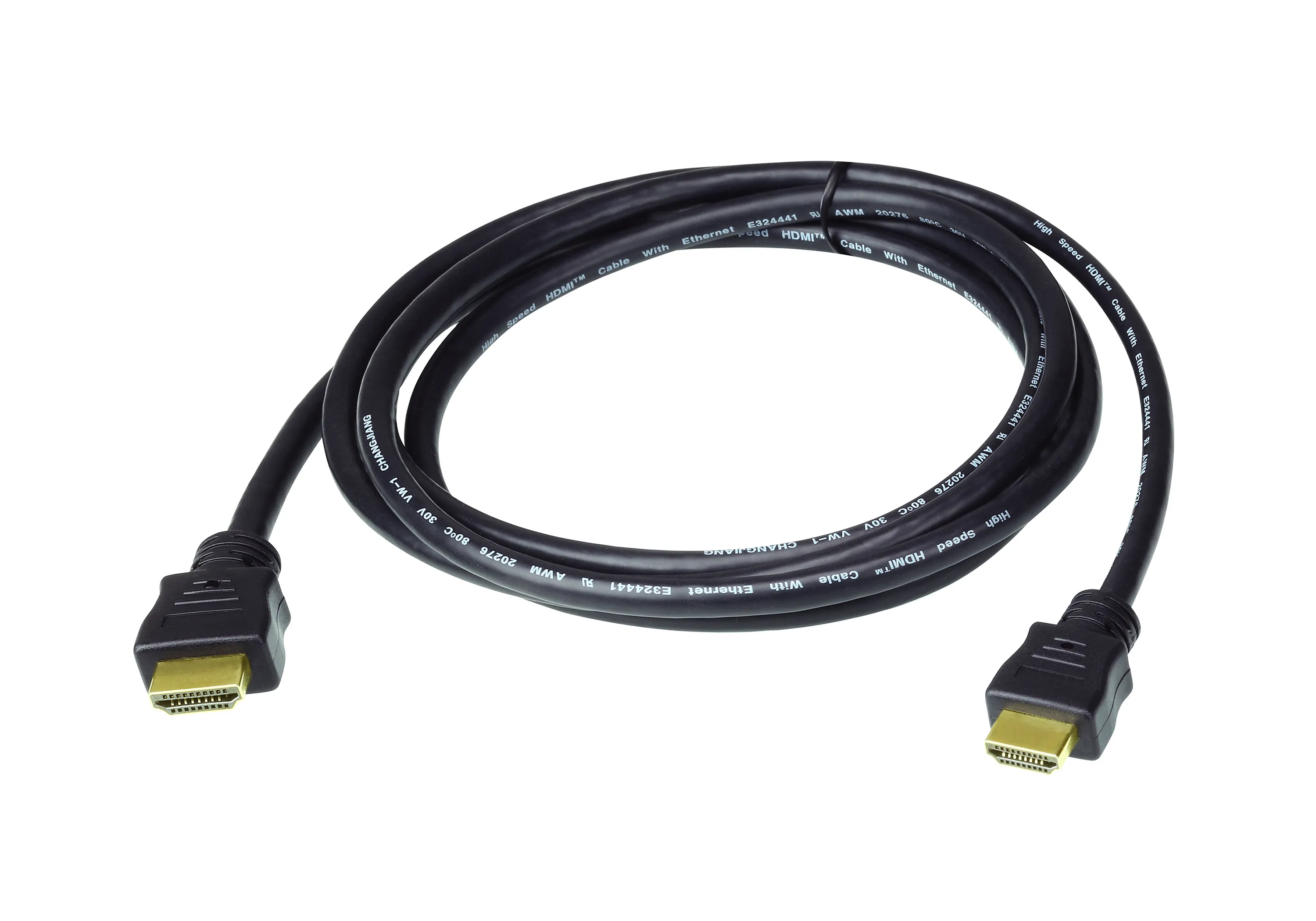 Aten HDMI – HDMI 2.0 - kabel, 1 m, Svart