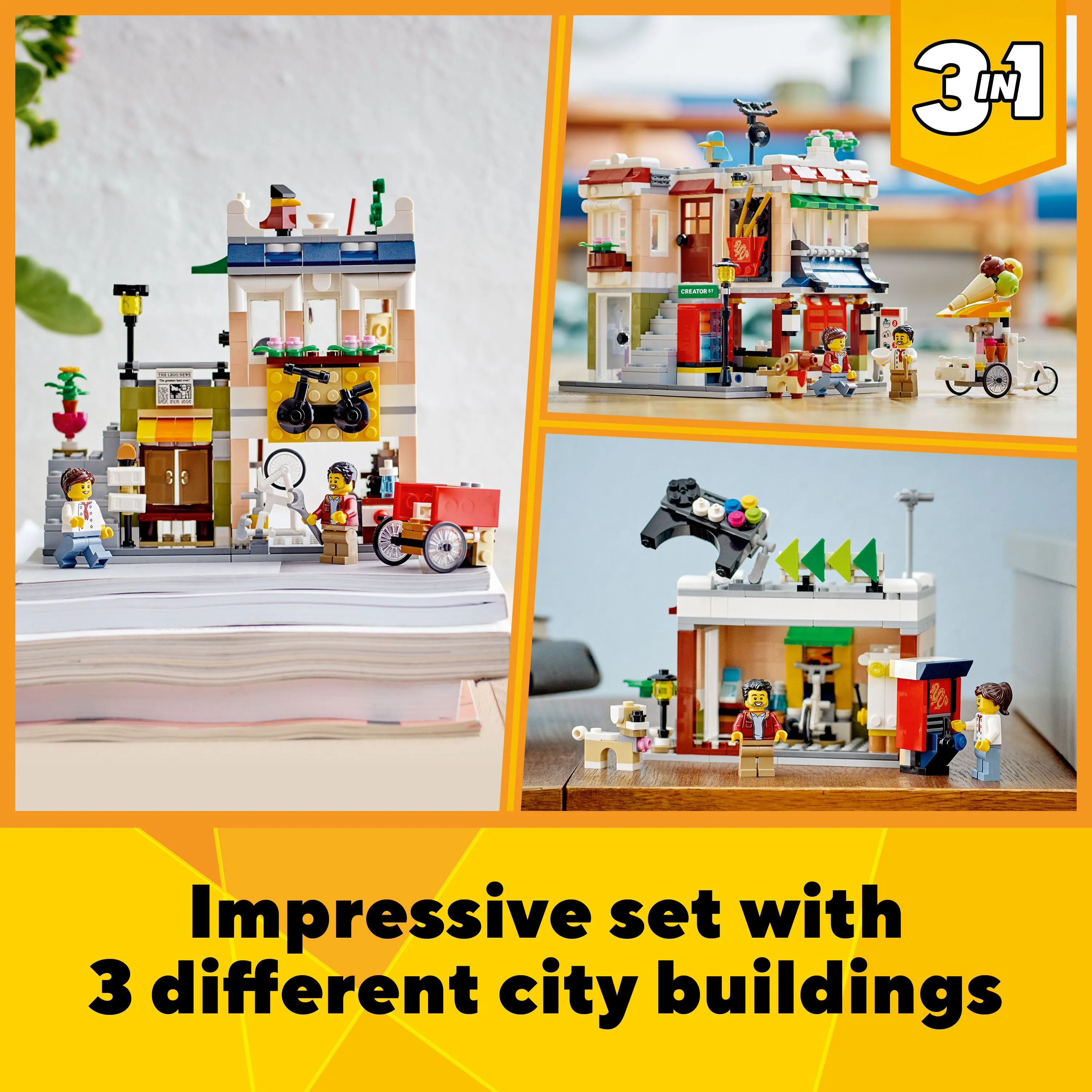 LEGO Creator 3in1 Central City Noodle Shop 31131