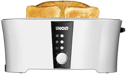 Unold - toaster, 4 slice(s),  Black/White