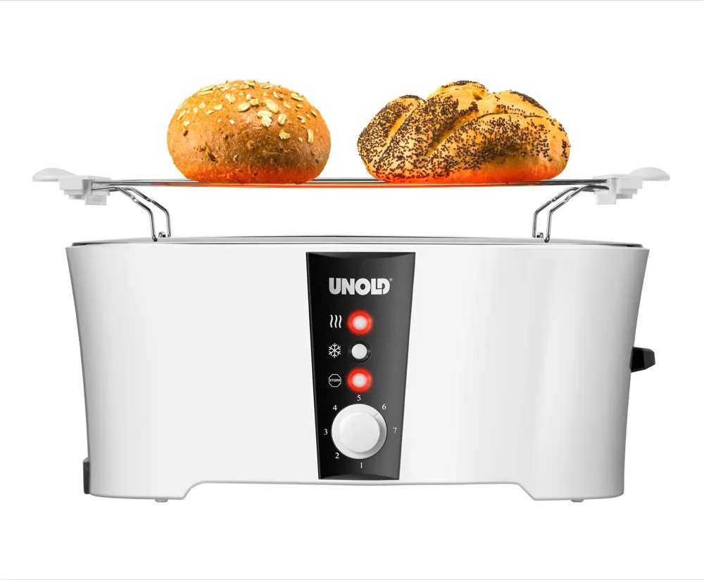 Unold - toaster, 4 slice(s),  Black/White