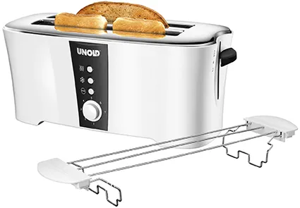 Unold - toaster, 4 slice(s),  Black/White