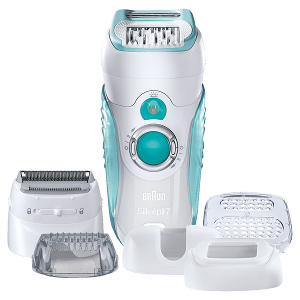 *BRAUN LADY EPILAATTORI 7751 WET &amp; DRY Dual  Silk-&eacute;pil 7 Dual Epilator. Yhdist&auml;&auml; epiloinnin pitk&auml;kestoiset vaikutukset ja Gillette Venus -tekniikan. Verkkok&auml;ytt