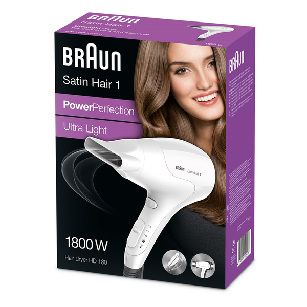 Braun HD180 Power Perfection Satin Hair-1 -hiustunkuivaaja, 1800W