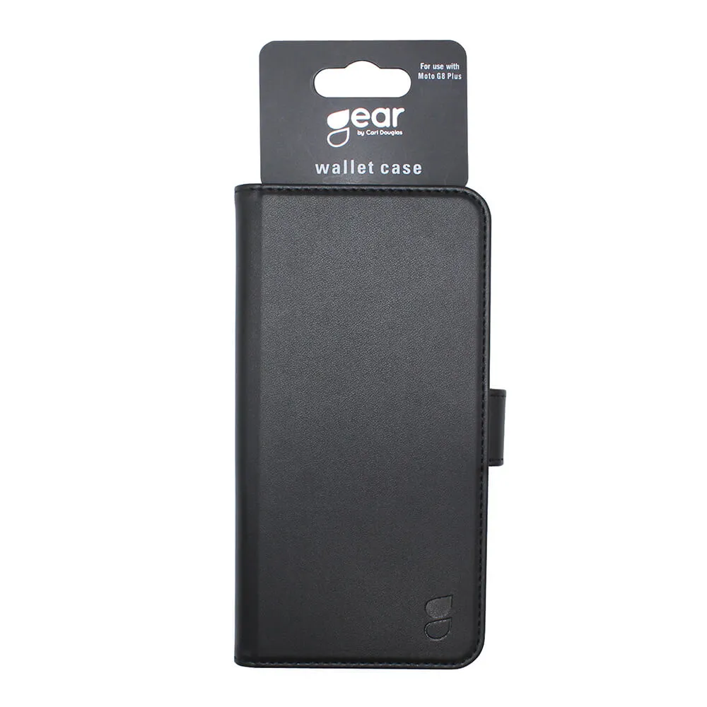 GEAR Wallet, Moto G8 Plus - Wallet Case, Black