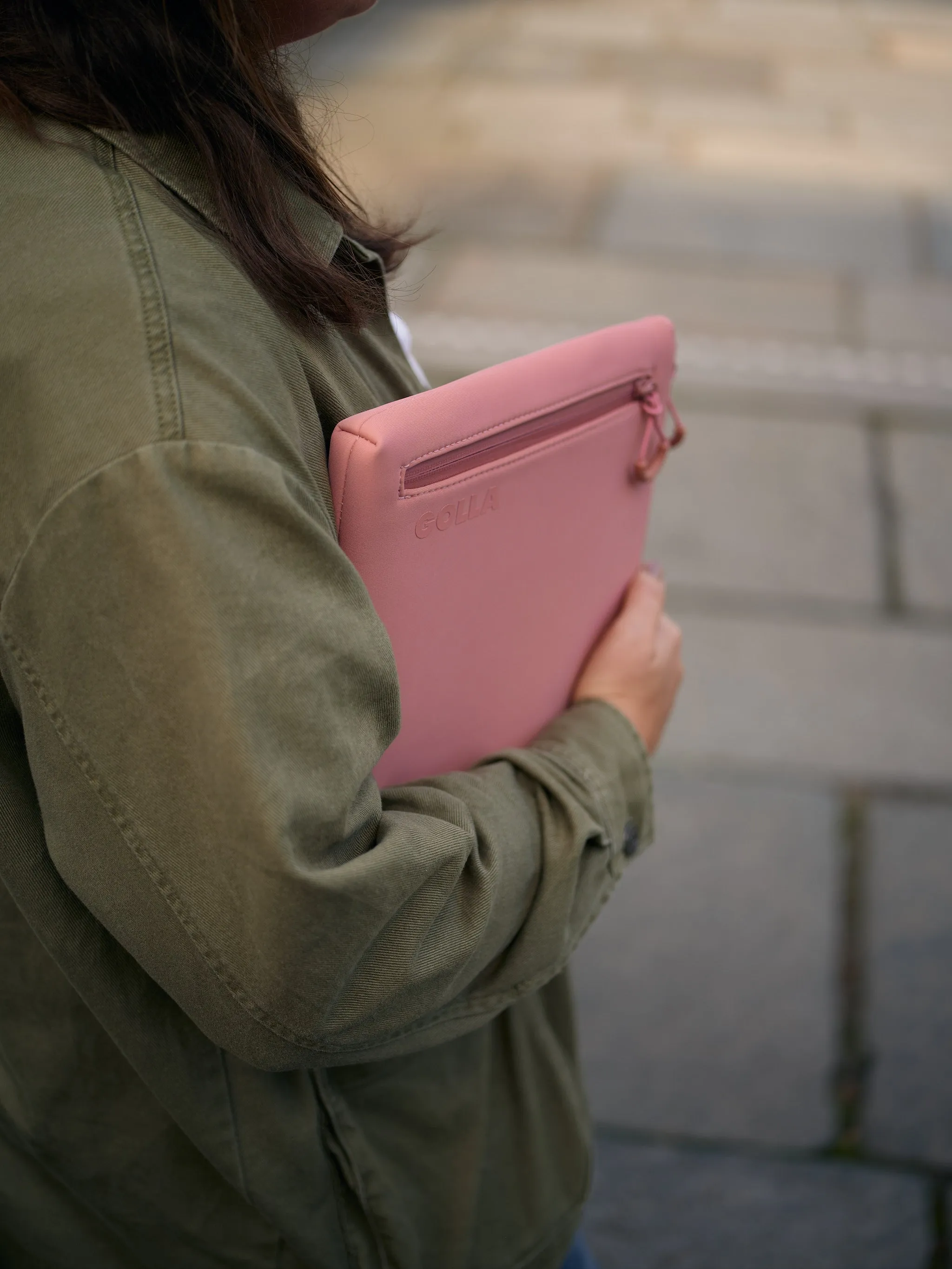 Golla Metro Neoprene - sleeve, dirty pink, 13"