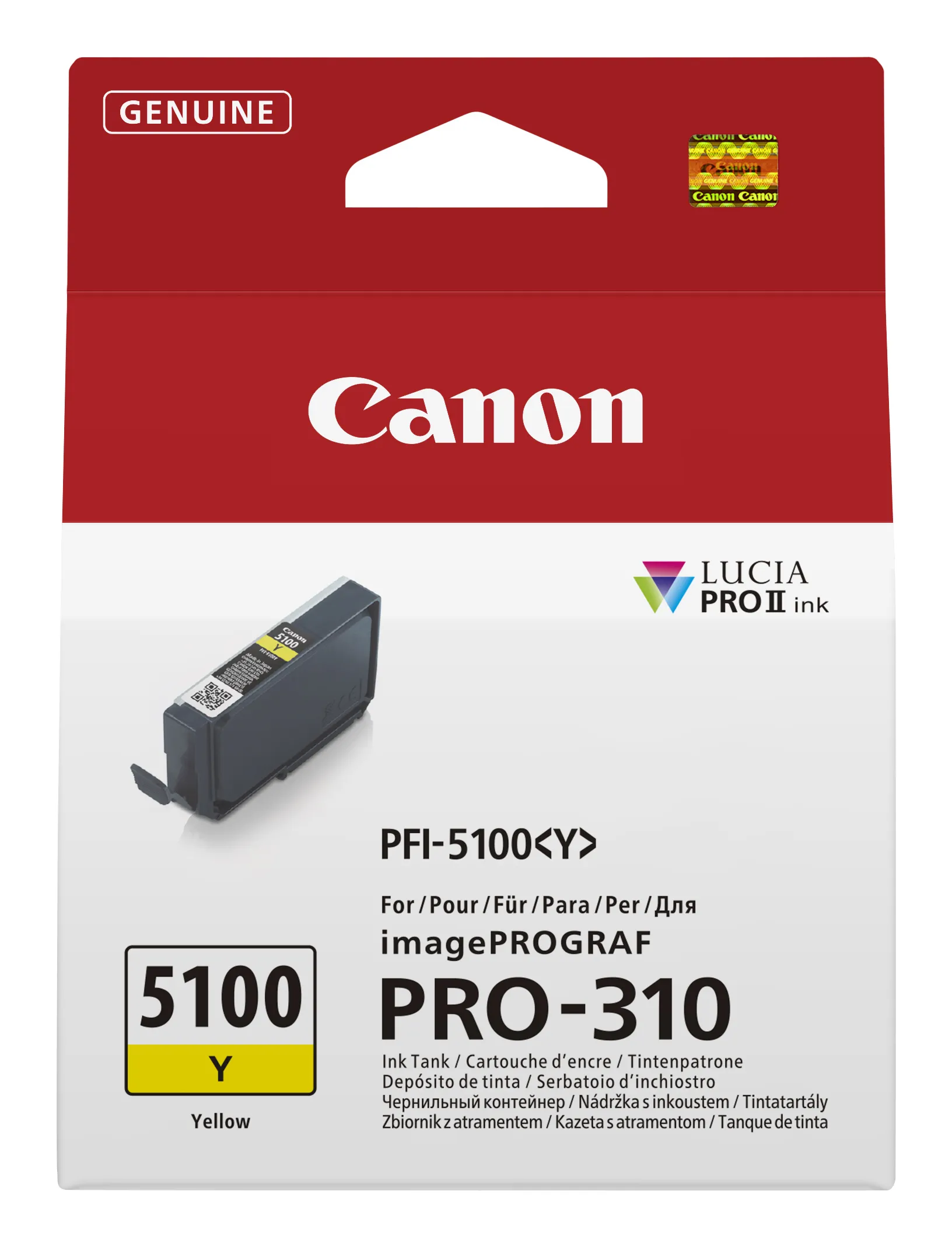 Ink/Yellow ink tank INK PFI-5100 Y EUR