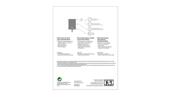 XBOX 360 HDD 500GB RISCO XBOX LIVE MEDIA