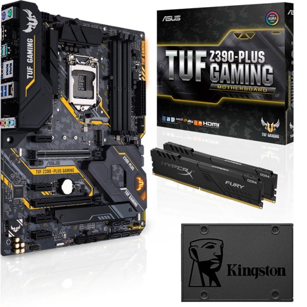 Bundle Asus TUF Z390-PLUS GAMING + Kingston 16GB 3200MHz DDR4 CL15 + Kingston 480GB A400 SSD