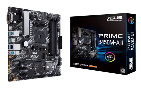 Asus PRIME B450M-A II mATX-emolevy