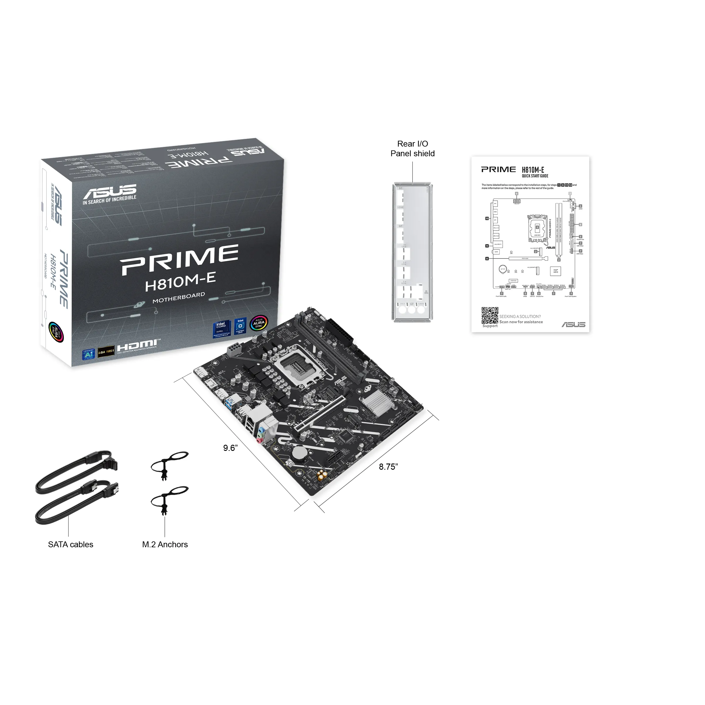 Asus PRIME H810M-E-CSM LGA1851 mATX -emolevy