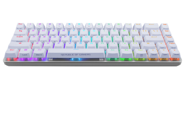 ASUS ROG Falchion Ace 65% Mechanical Gaming Keyboard, NX Red, White