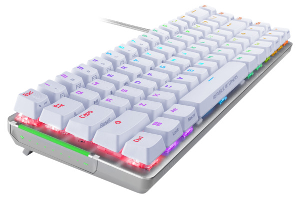 ASUS ROG Falchion Ace 65% -mekaaninen pelin&auml;pp&auml;imist&ouml;, NX Red, valkoinen