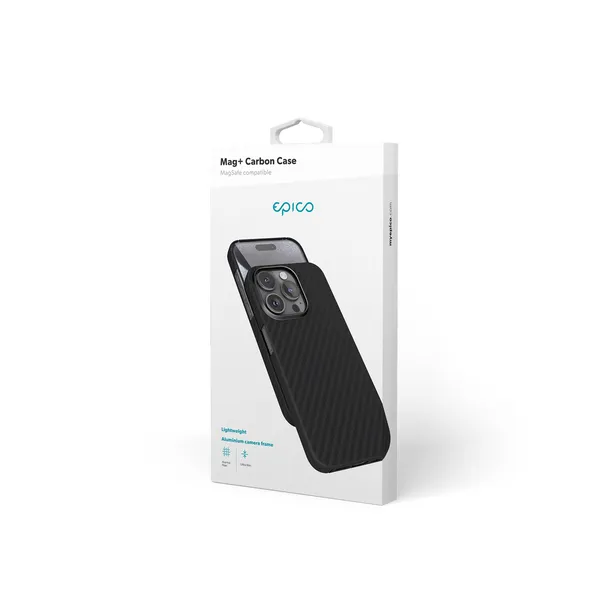 Epico Mag+ Carbon Case for iPhone 16 Pro - black