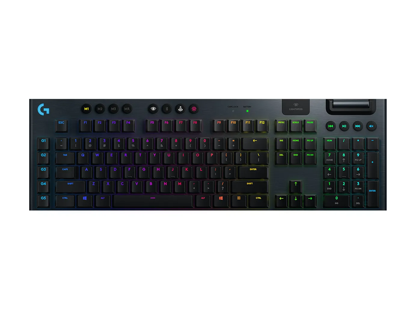 Logitech G915 LIGHTSPEED Wireless Mechanical Gaming Keyboard, GL Tactile, Black