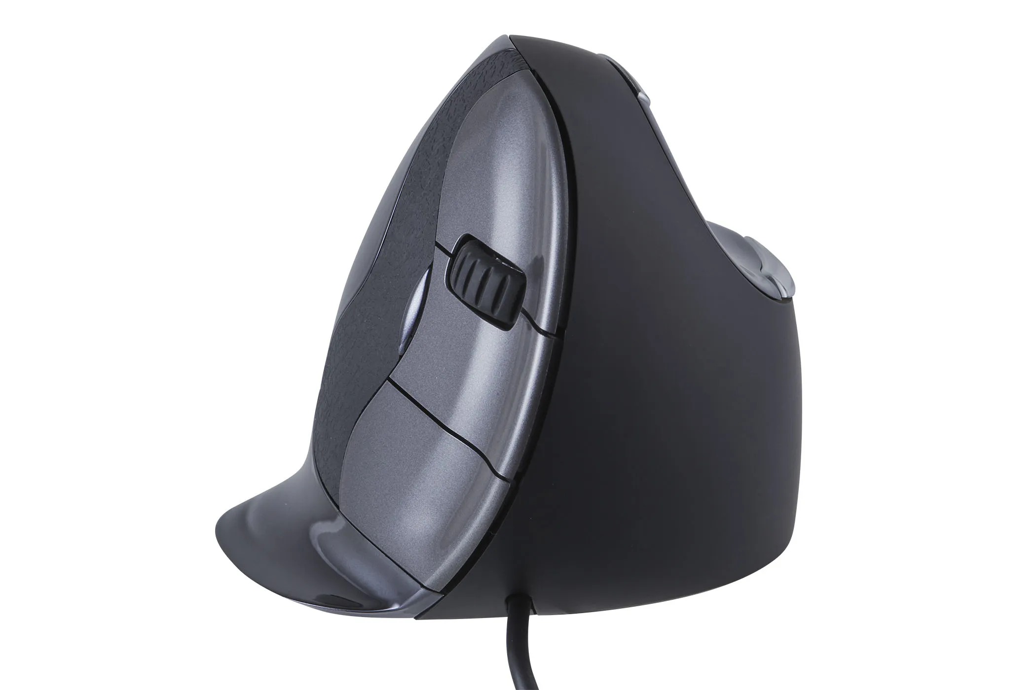 Evoluent VerticalMouse D Large tr&aring;dbunden ergonomisk mus, svart