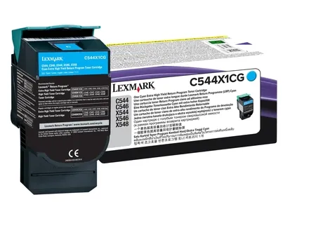 Lexmark C544X1CG Extra High Yield -laservärikasetti, syaani