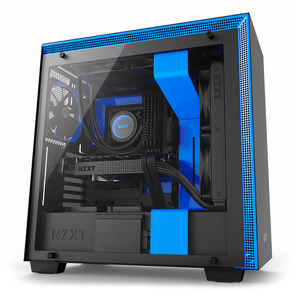 NZXT H700 - Matte Black/Blue