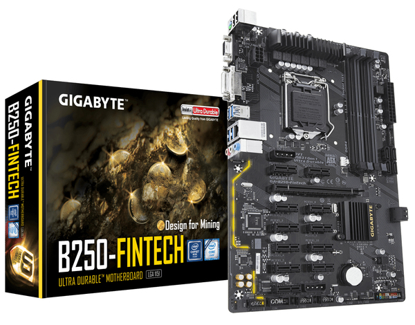 Gigabyte B250-FINTECH S1151 B250, ATX Motherboard