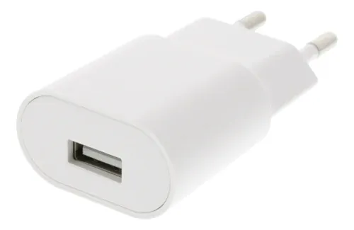 Deltaco USB wall charger, 1 A, 100V/240V, valkoinen