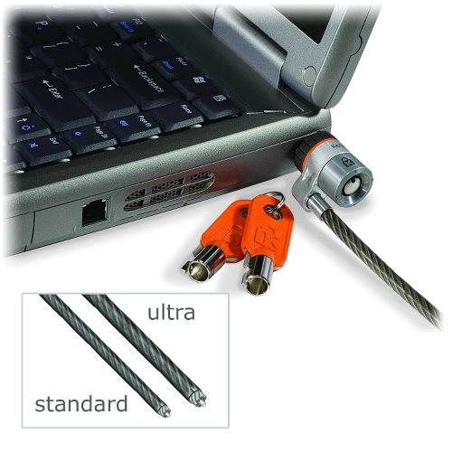 Kensington MicroSaver Custom Keyed Ultra Notebook Lock - Master - Turvakaapelilukko - hopea - 1.8 m