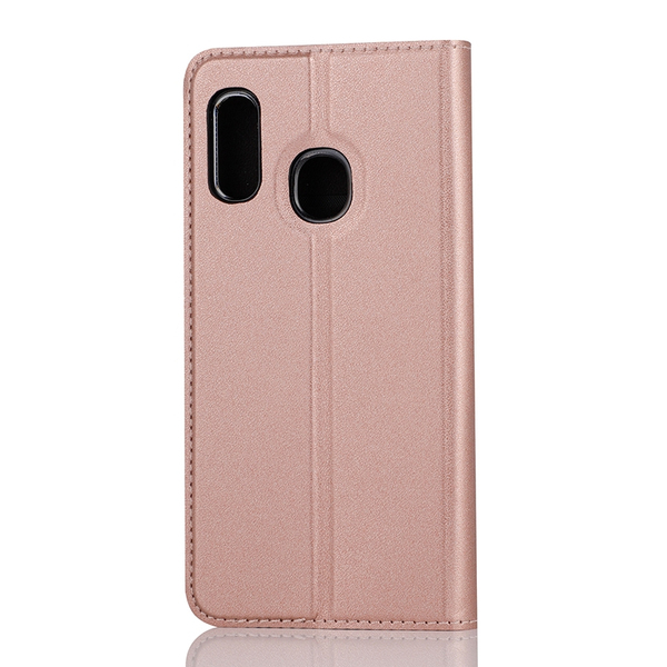 Ruusukultainen WAVE Book Case, Samsung Galaxy A20e