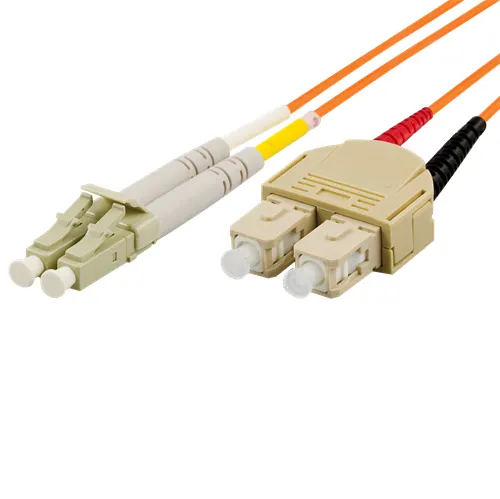 DELTACO fiberkablage LC - SC, duplex, multimode, 50/125, 10m