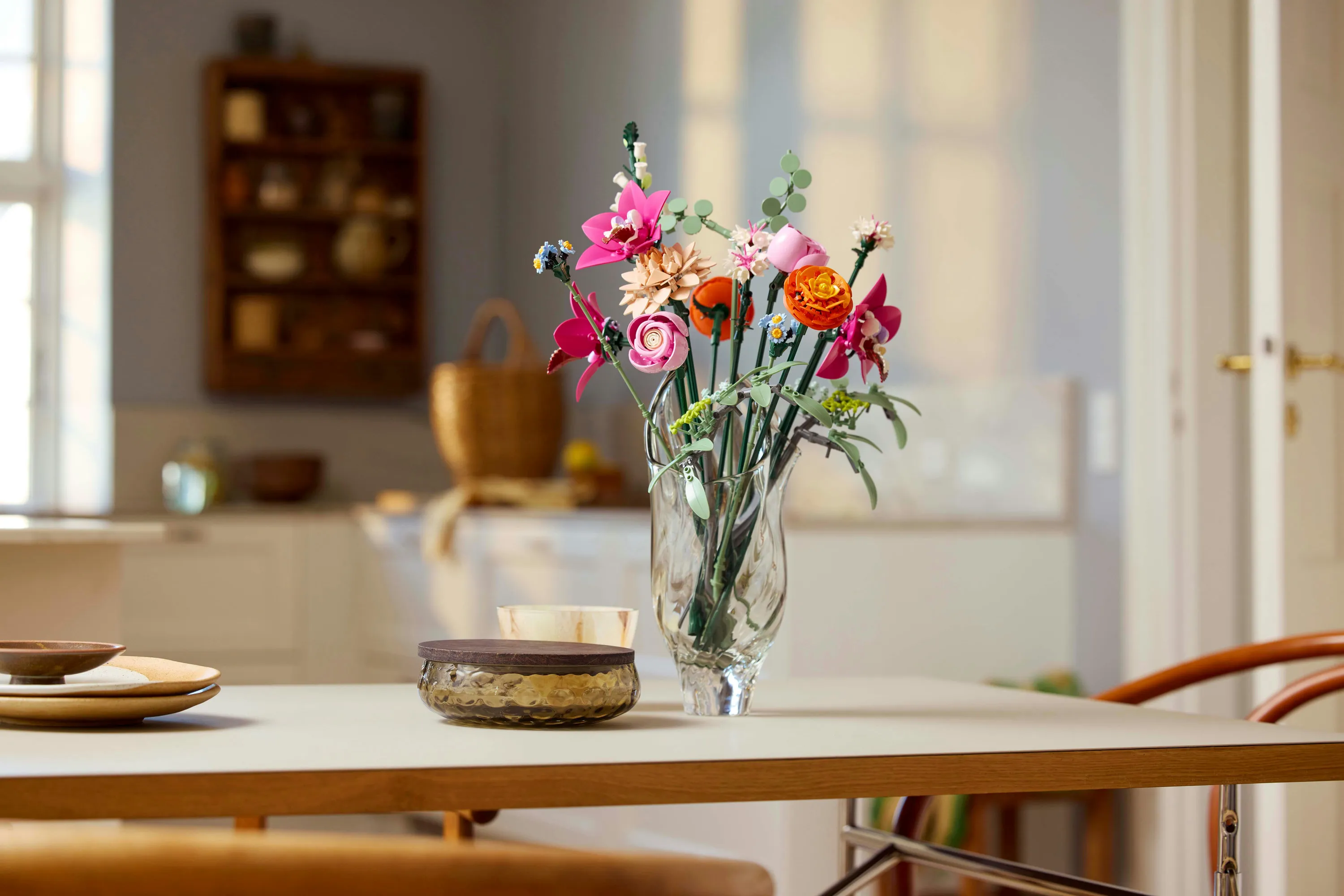 LEGO Botanicals Vacker rosa blomsterbukett 10342