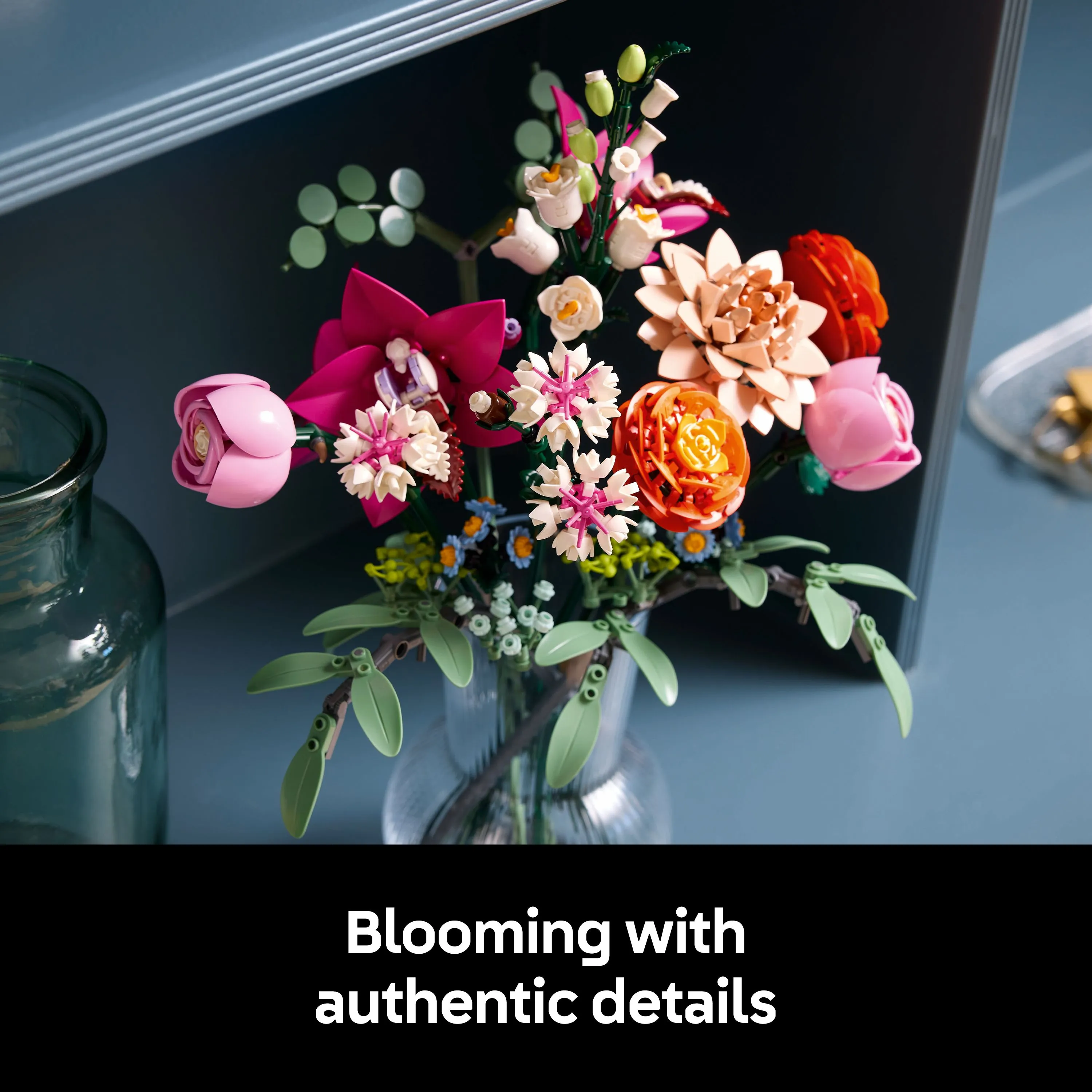 LEGO Botanicals Vacker rosa blomsterbukett 10342