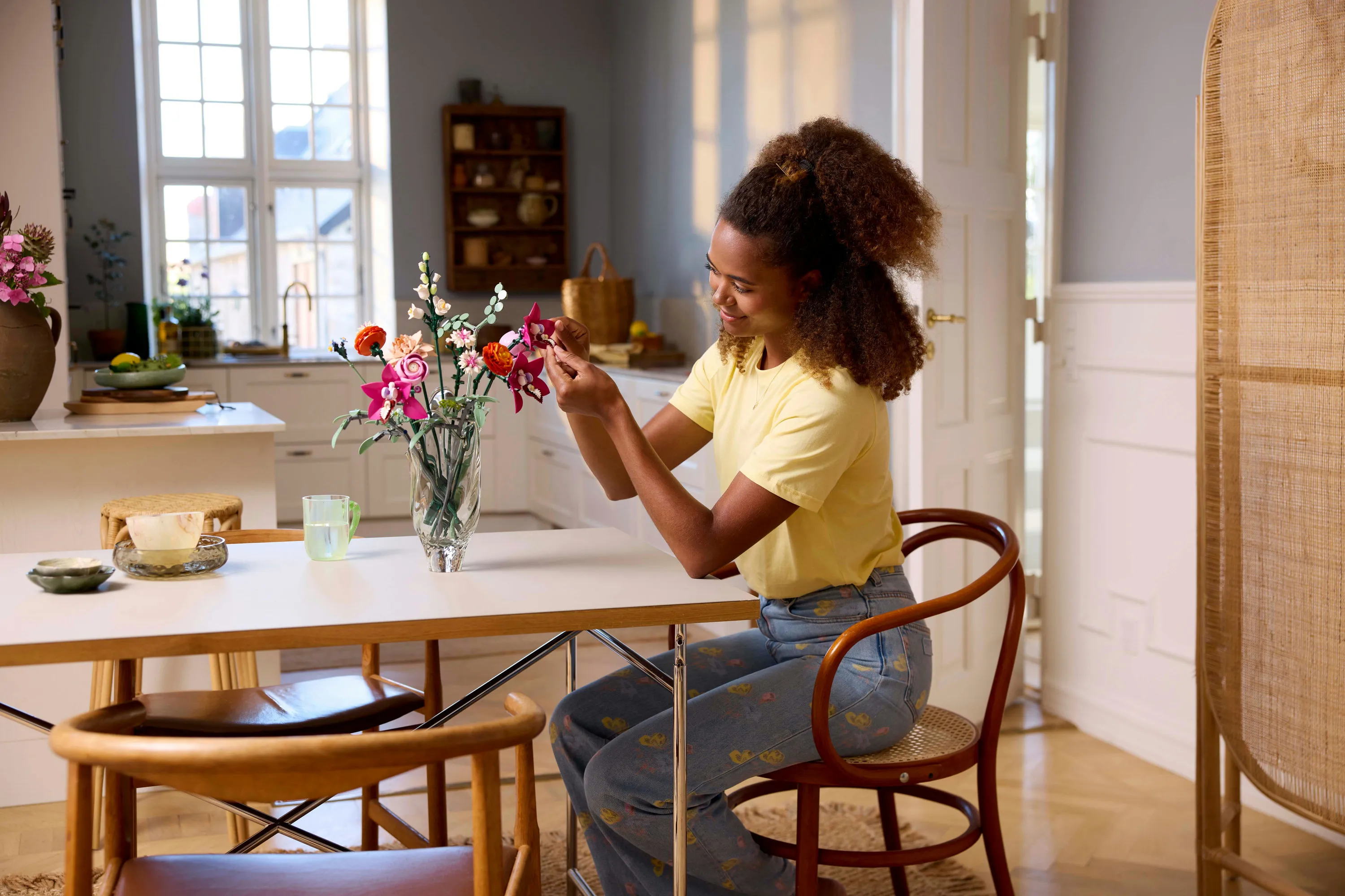 LEGO Botanicals Vacker rosa blomsterbukett 10342