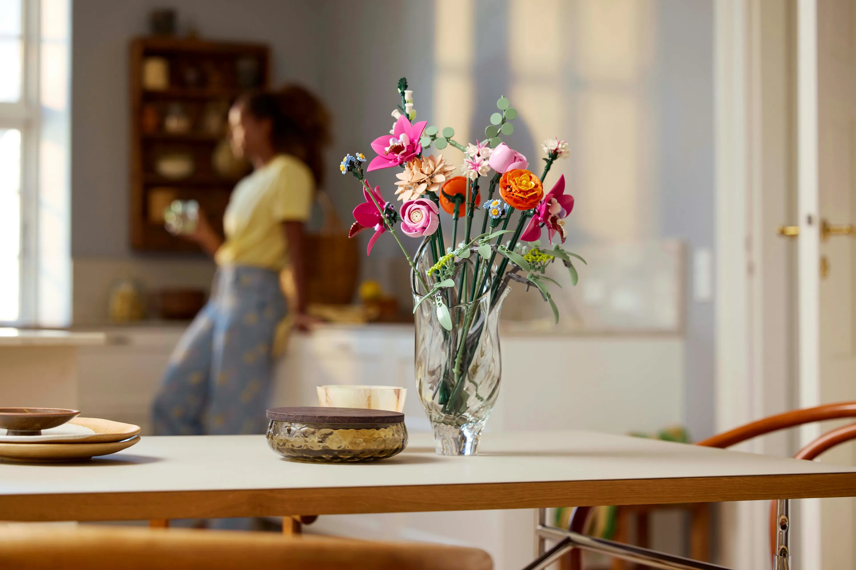 LEGO Botanicals Vacker rosa blomsterbukett 10342