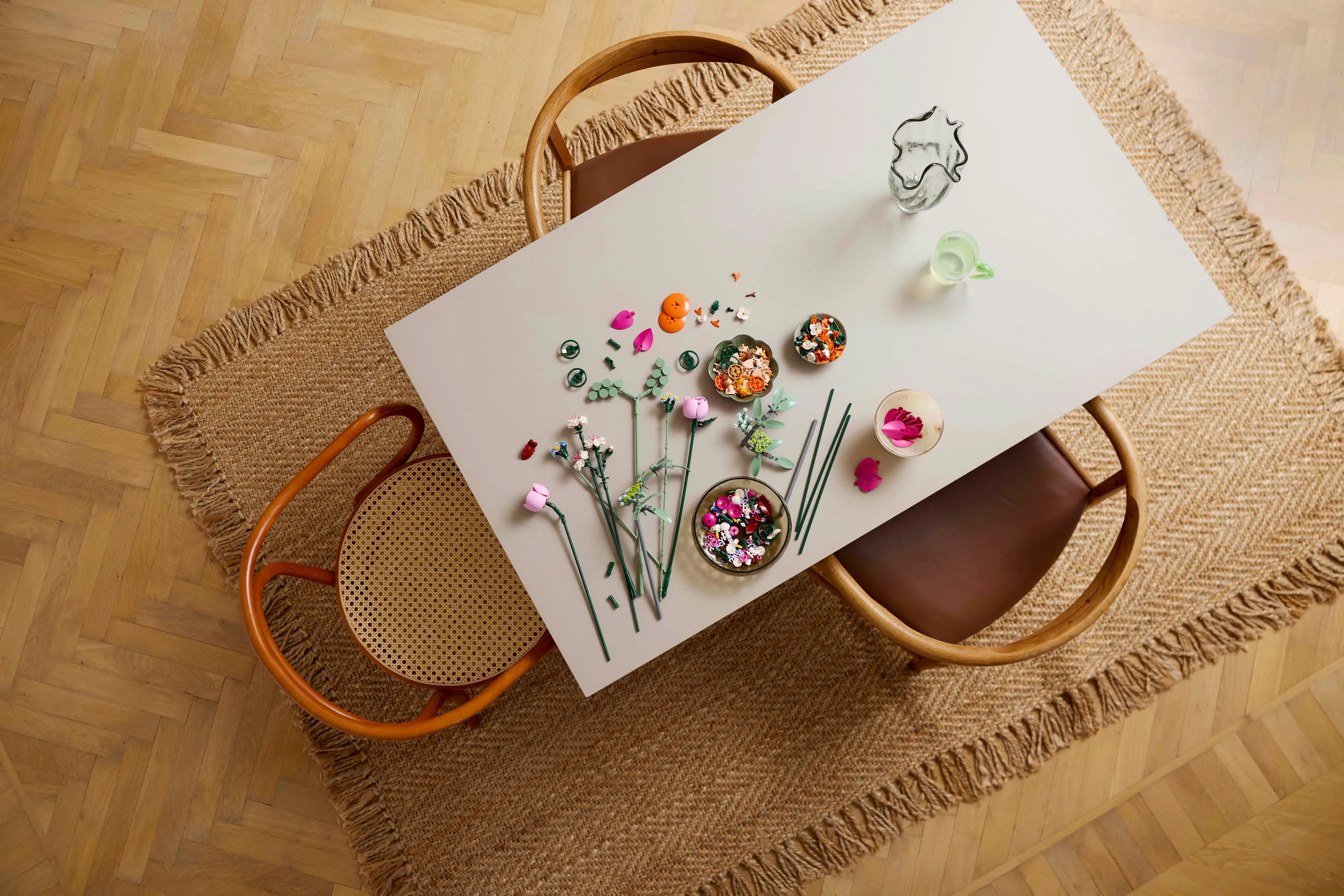 LEGO Botanicals Vacker rosa blomsterbukett 10342