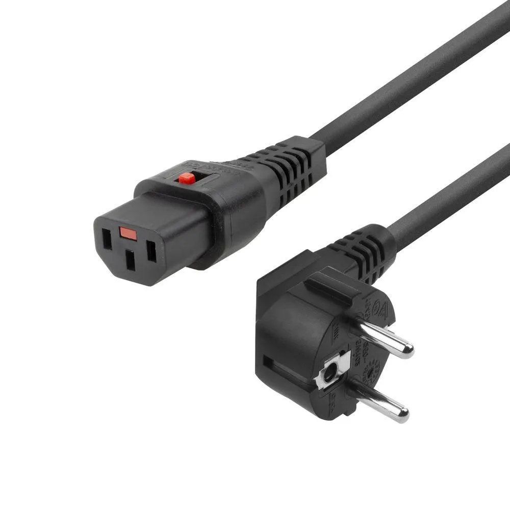 MICROCONNECT MC-SCHC13-1.5 Type E/F - C13 -virtajohto, 1,5 m, musta