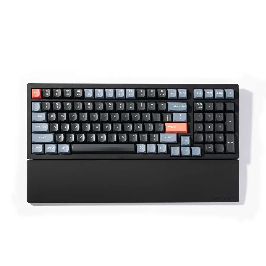 Keychron K4 Pro/Q5/V5 Silicone -rannetuki, Musta
