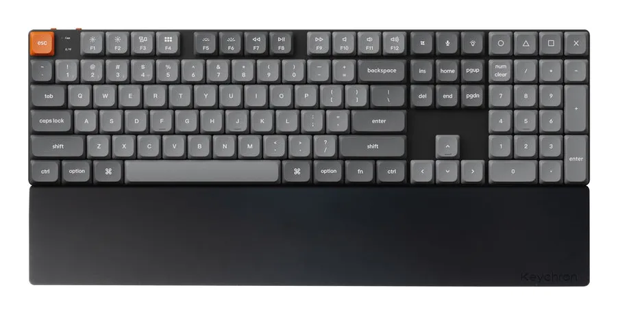 Keychron K4 Pro/Q5/V5 Silicone -rannetuki, Musta