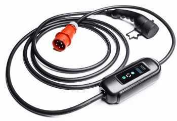eLOAD P3, CEE 3&times;16 A/400 V, 11 kW, Type 2 charging station for electric vehicles with a 5-meter cable